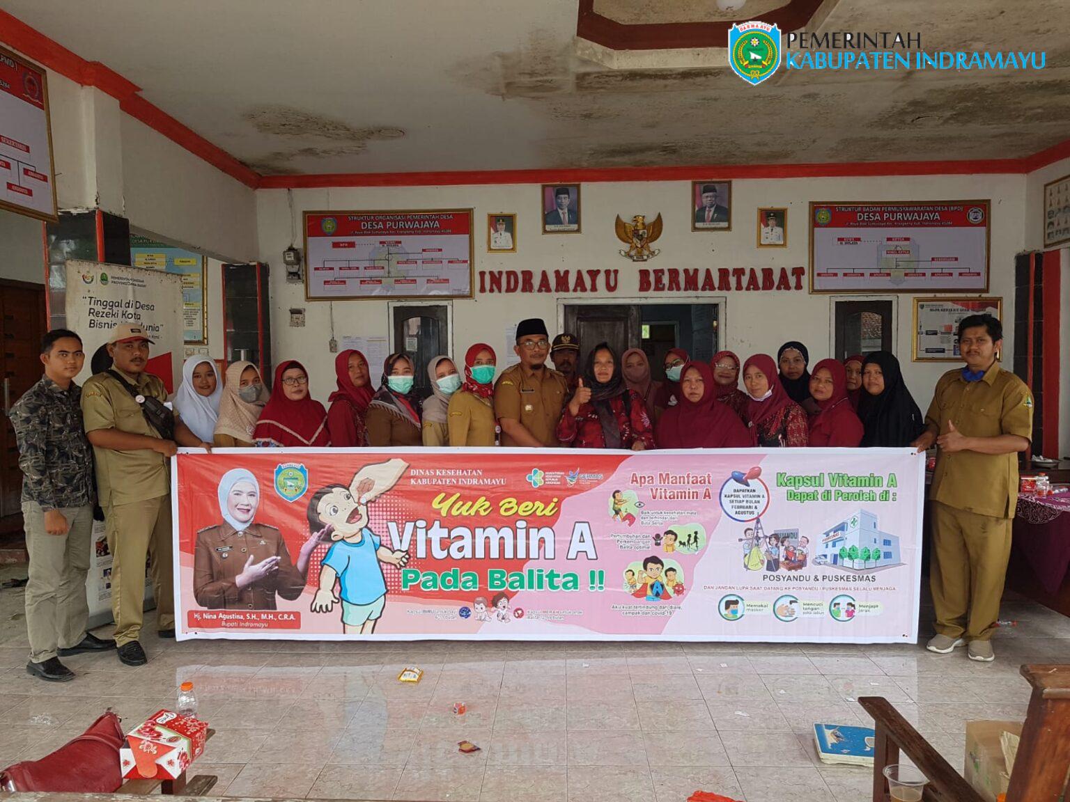 Tekan Stunting, Balita di Desa Purwajaya Diberikan Vitamin A